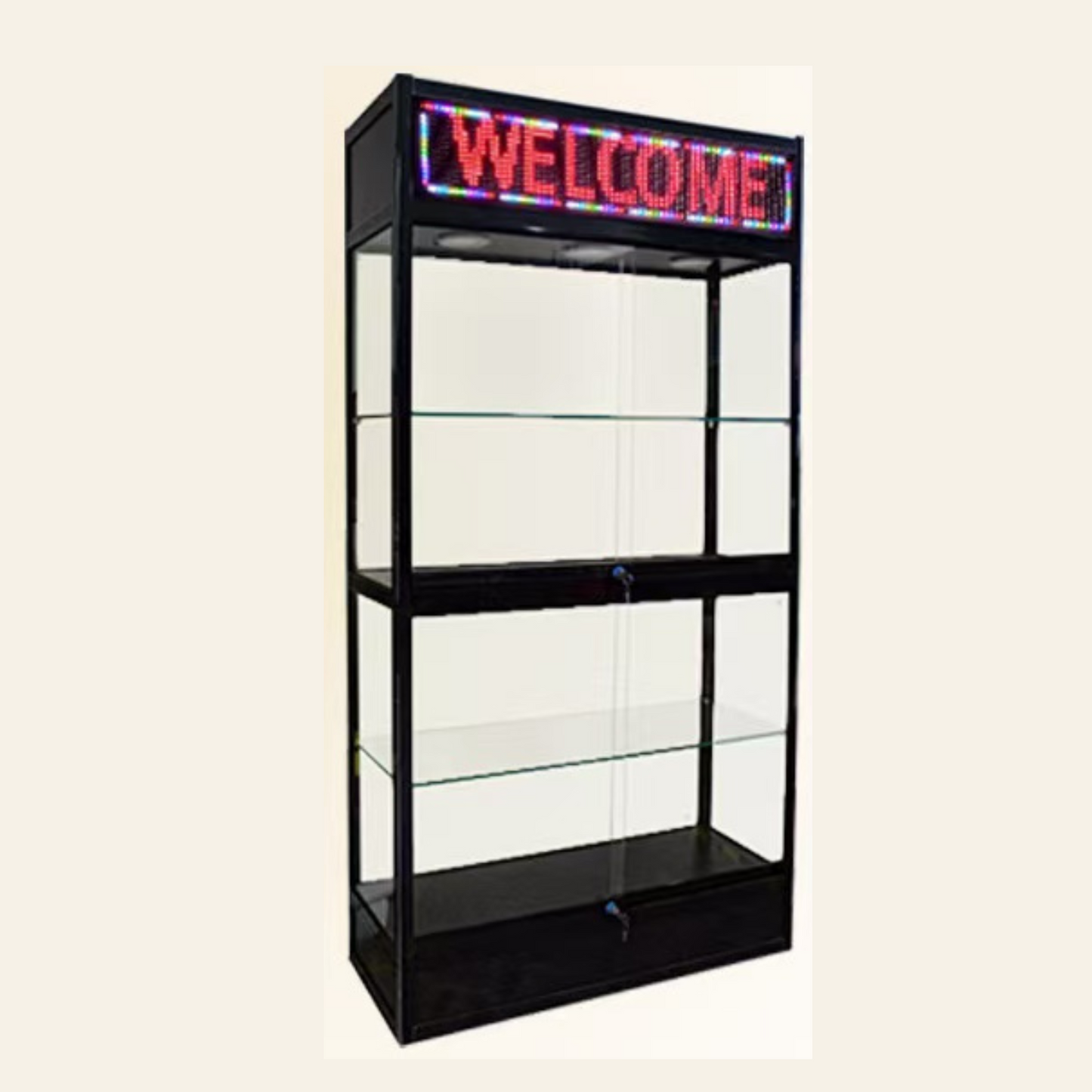 Full Vision Wall case with LED DIY Words, large size 48" x 79"
