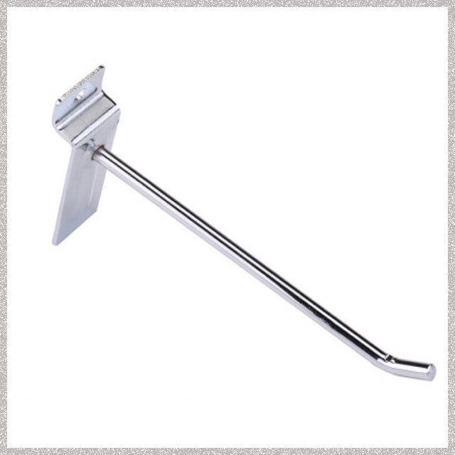 Slatwall 12" Hook -Silver
