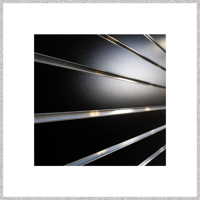Black Slot Wall- with Metal Slatwall Insert