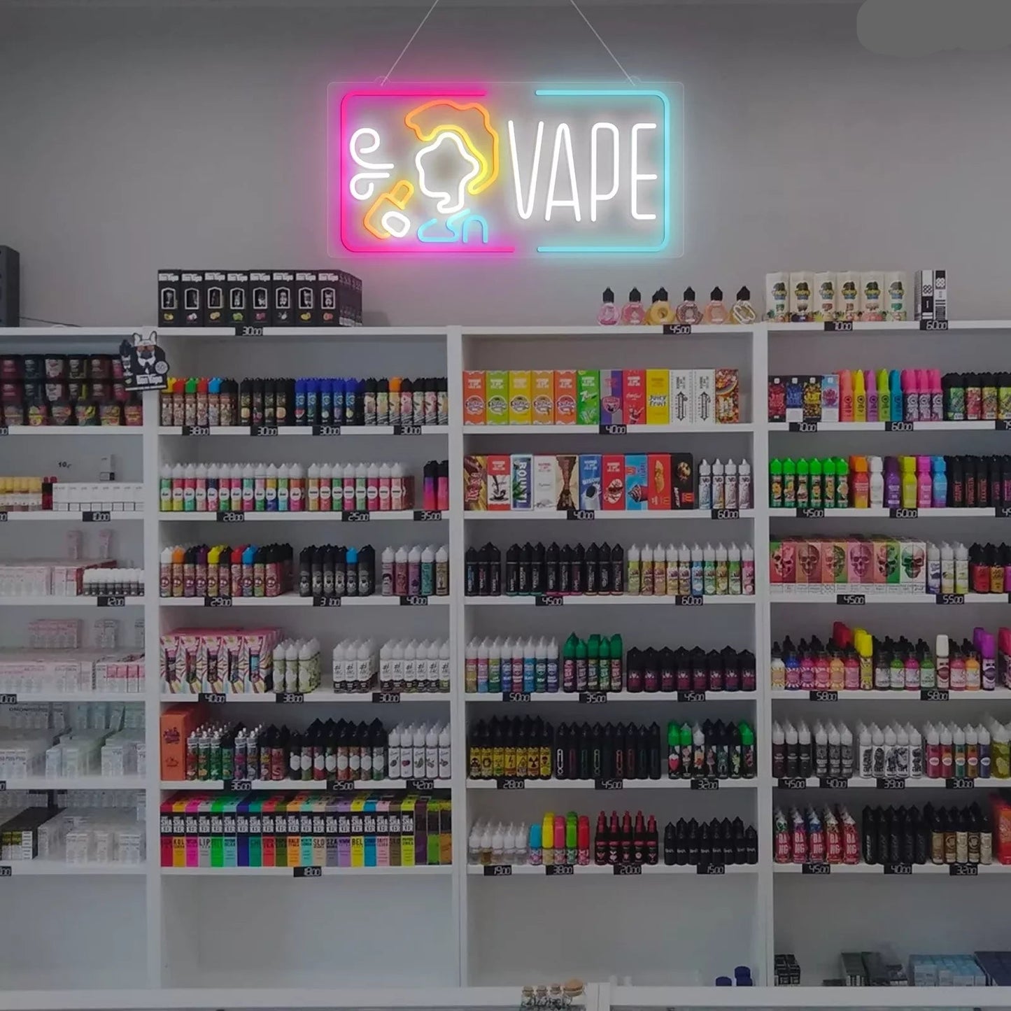 VAPE Sign 35” LED Neon Light for Vape Shop Open Window Sign