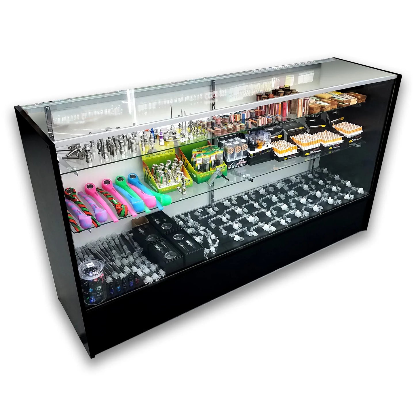 6 FT Full Vision Laminated Showcase