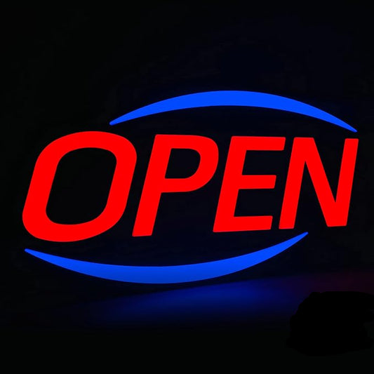 OPEN Sign 35” LED CBD Neon Light for CBD Oil Shop Open Window Sign